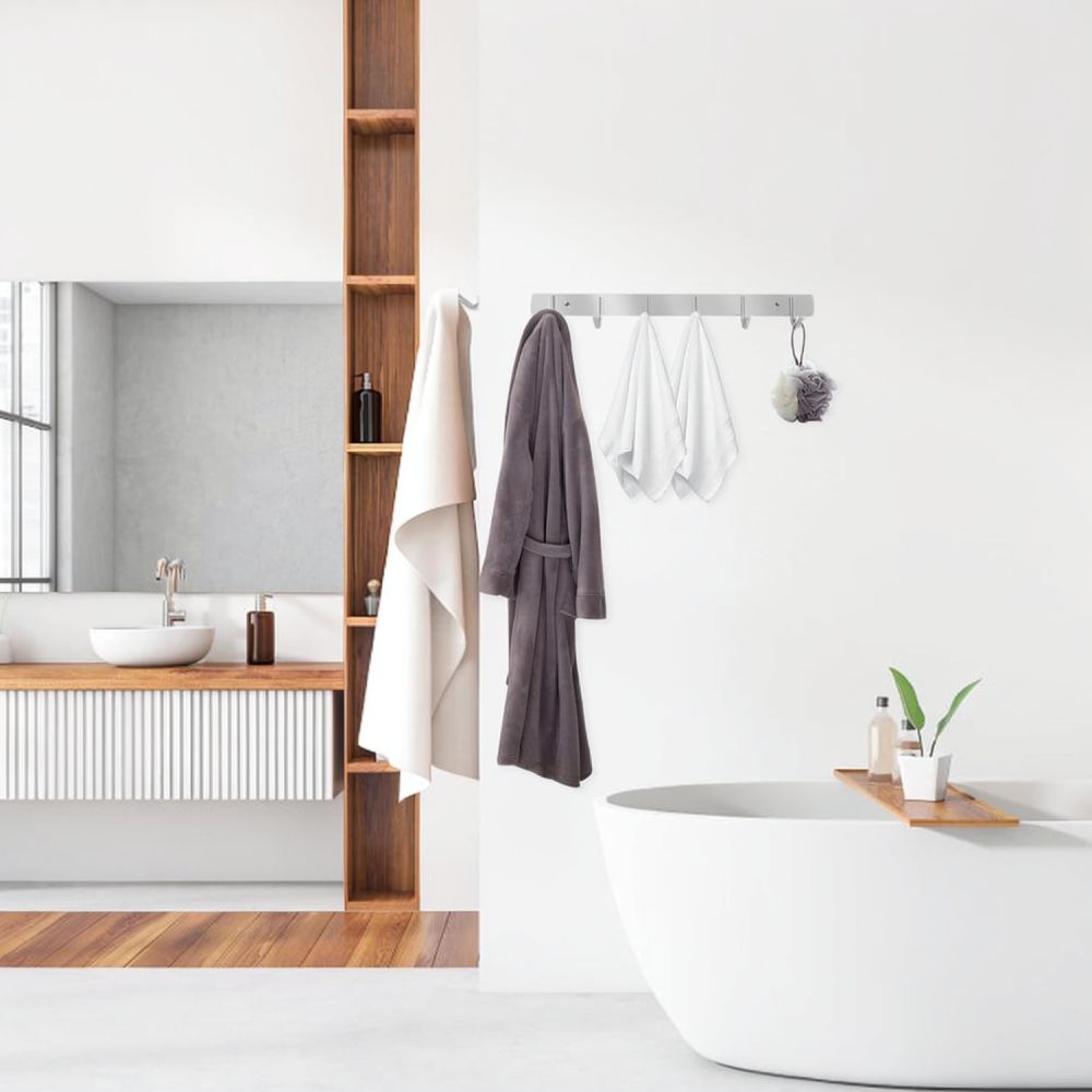 Home Bathroom Organizer - رف متعدد الاستخدامات من الفولاذ المقاوم