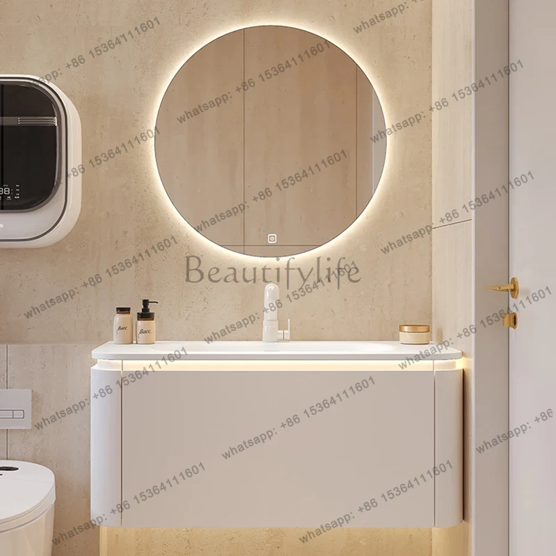 Home Bathroom Vanity Combo - خزانة حمام خشبية مقاومة للماء من