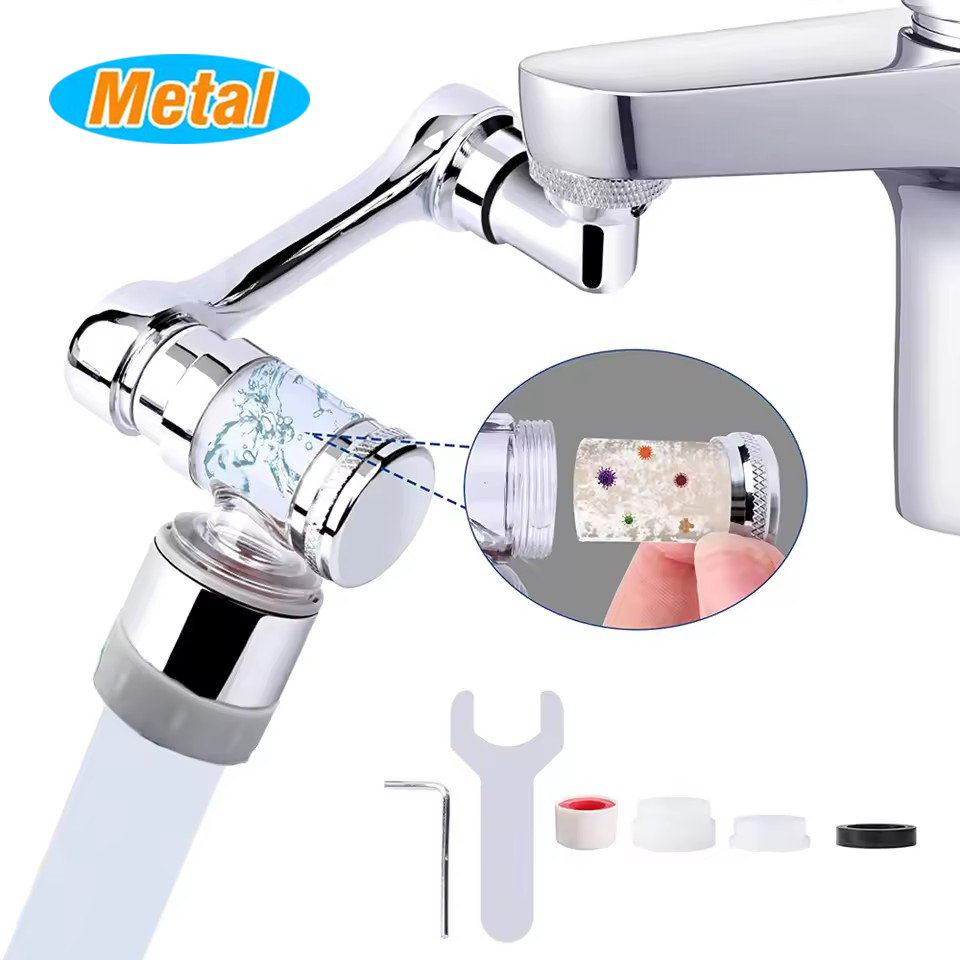 موسع صنبور معدني عالمي مع فلتر - مراجعة Basin Mixer Tap وسعره