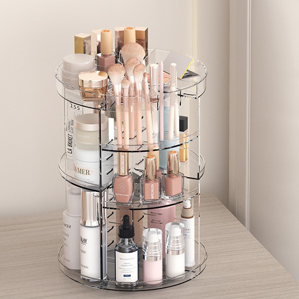 رف تخزين مستحضرات التجميل دوار - مراجعة Home Edit Bathroom Storage وسعره