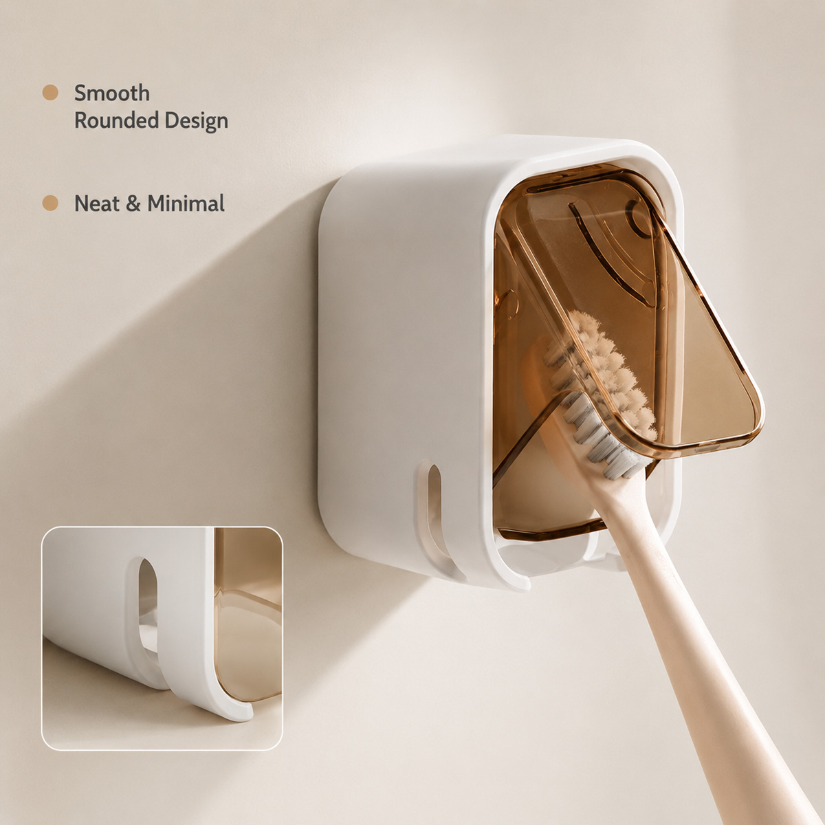 1/2 قطعة حامل فرشاة أسنان مثبت - مراجعة Home Edit Bathroom Storage وسعره