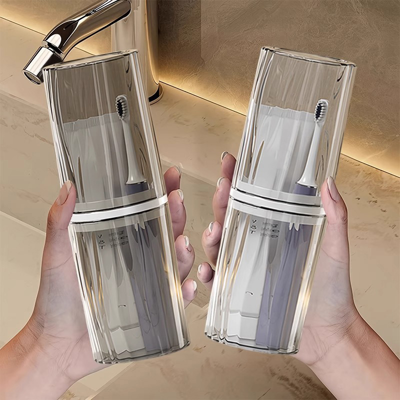 كوب جديد محمول للسفر لفرشاة ال - مراجعة Home Edit Bathroom Storage وسعره