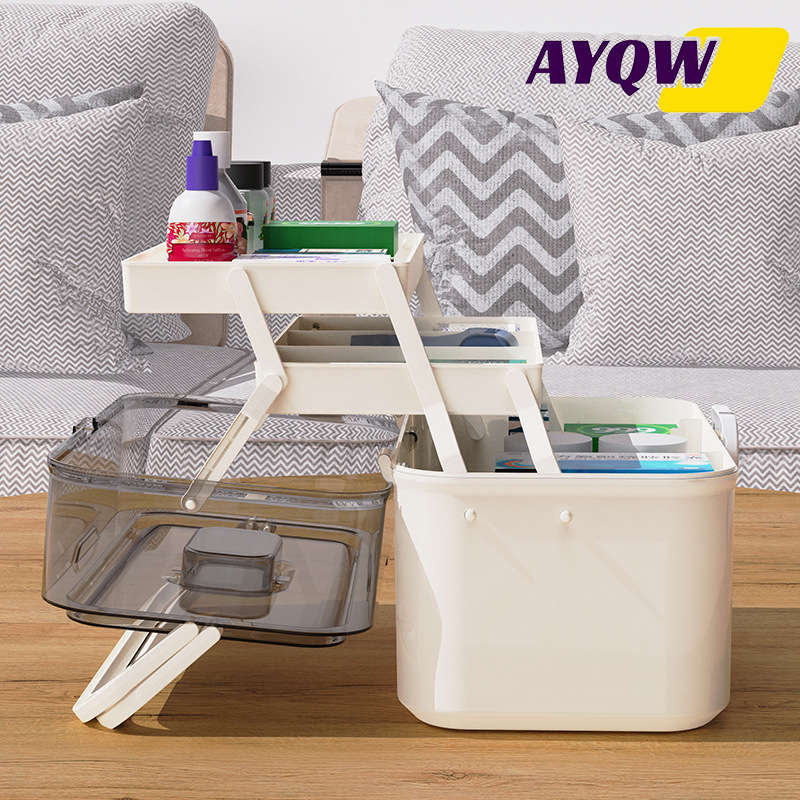 صندوق تخزين أدوية كبير السعة ب - مراجعة Home Edit Bathroom Storage وسعره