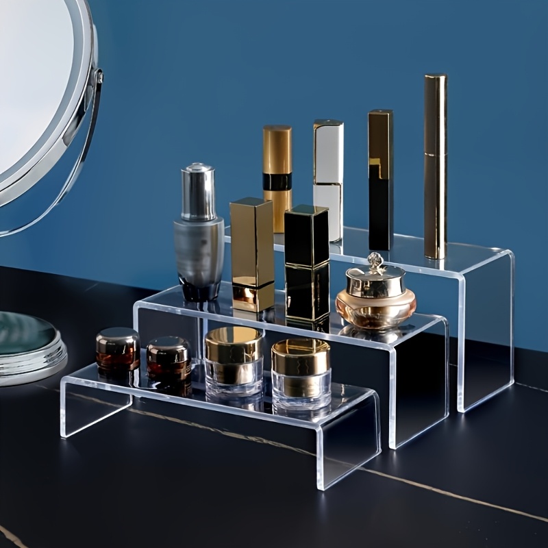 رف تخزين شفاف على شكل حرف U مص - مراجعة Home Edit Bathroom Storage وسعره