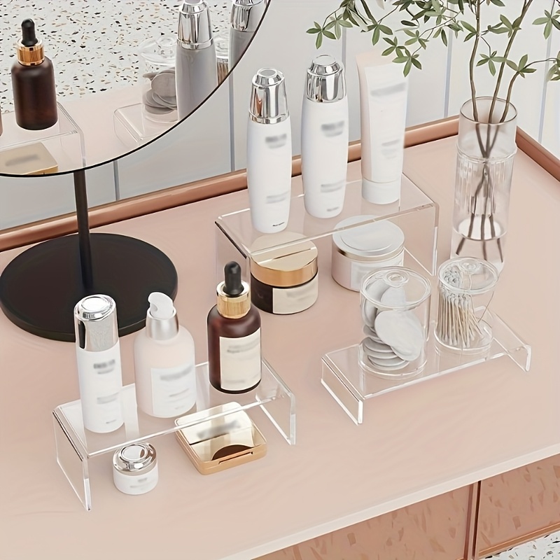 رف تخزين شفاف على شكل حرف U مص - مراجعة Home Edit Bathroom Storage وسعره