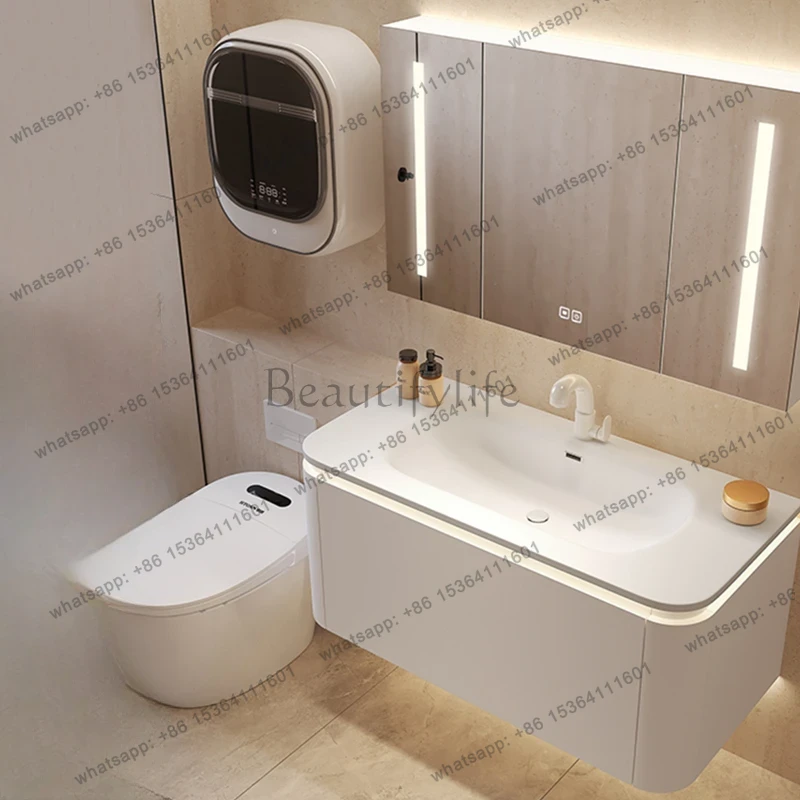 خزانة حمام خشبية مقاومة للماء  - مراجعة Home Bathroom Vanity Combo وسعره